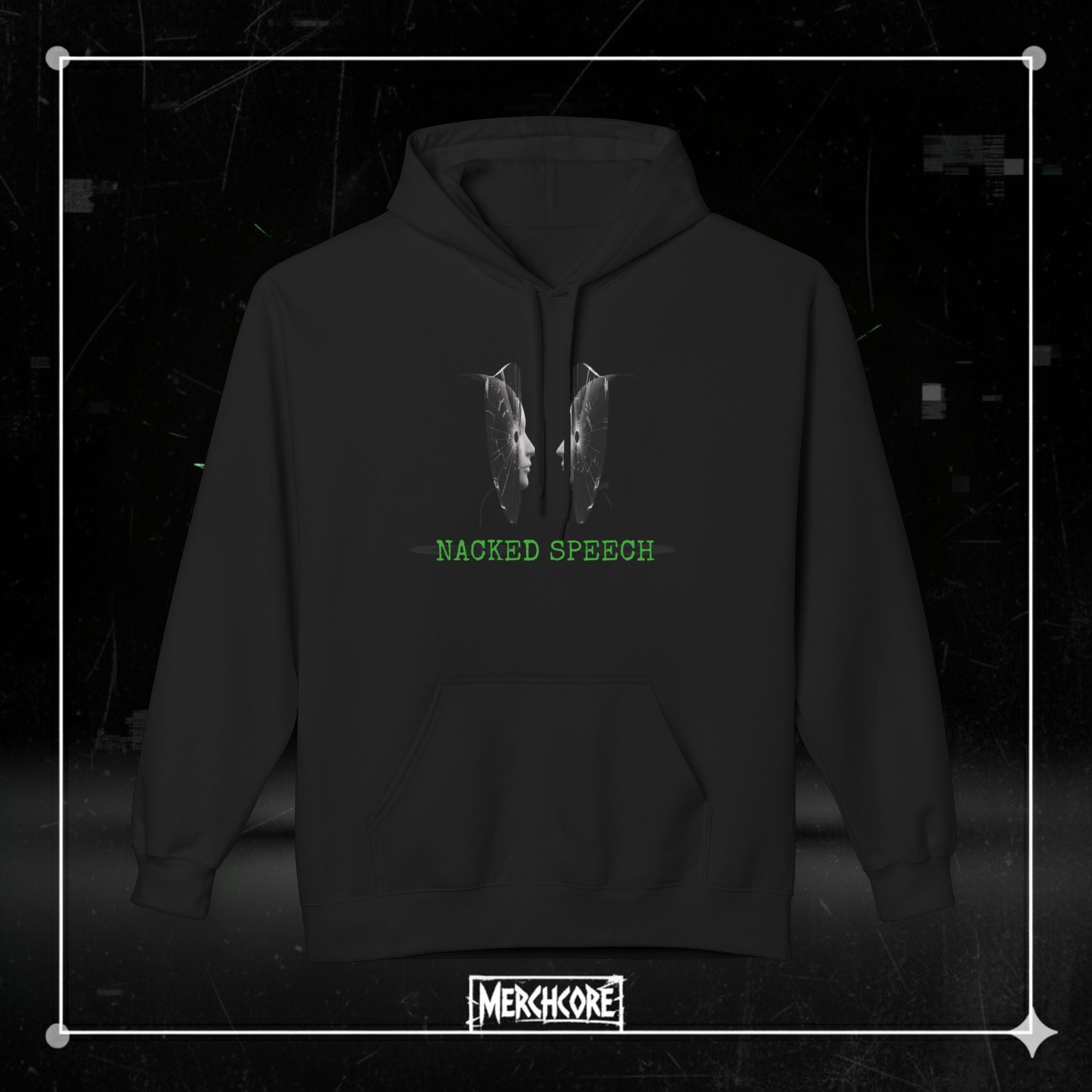 NACKED SPEECH // Digital Fragment Hoodie